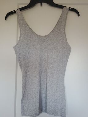 Women’s Grey Tank Top – Classic V-Neck